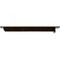 Ekena Millwork Heaton Hidden Support Steel Bracket w/ 16" Support Depth, Antiqued Bronze 3"W x 20"D x 2"H BKTM03X20X02HEABZ - alternate 3